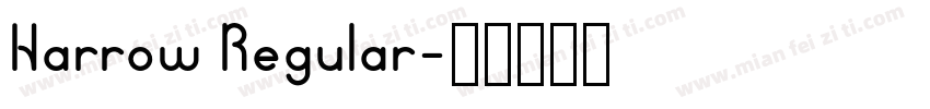 Harrow Regular字体转换
